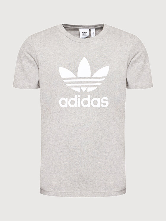 adidas adidas T-Shirt adicolor Classics Trefoil H06643 Szary Regular Fit