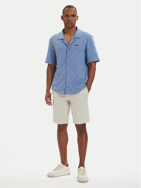 BOSS BOSS Bavlnené šortky S_Commuter-J 50511436 Svetlo béžová Slim Fit