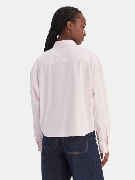 Tommy Jeans Tommy Jeans Srajca DW0DW22766 Roza Regular Fit