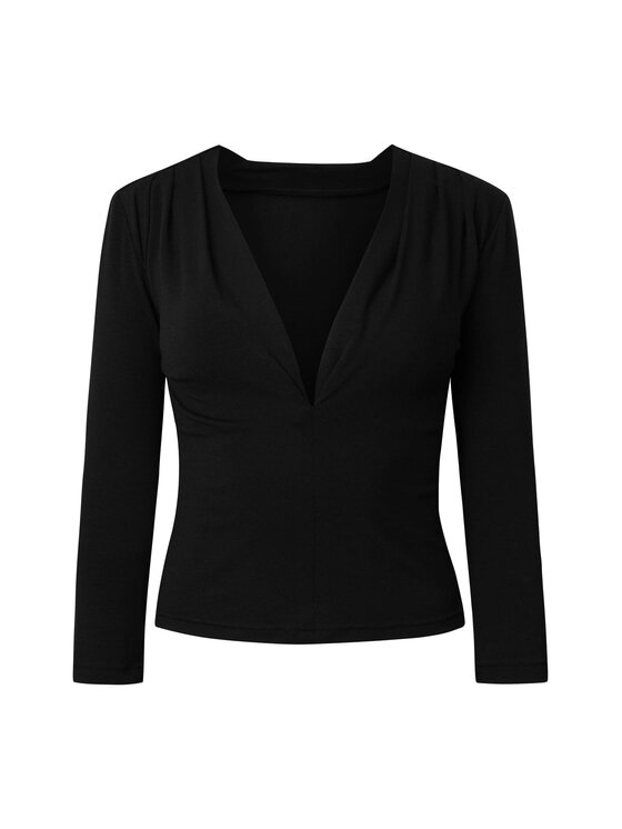 Me complete Me complete Bluzka Bluzka Czarny Slim Fit