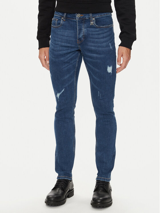 Richmond X Richmond X Traperice Trosti UMA24086JE Plava Slim Fit