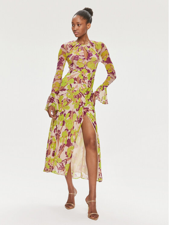PINKO Pinko Koktejlové šaty 101834 A154 Zelená Regular Fit