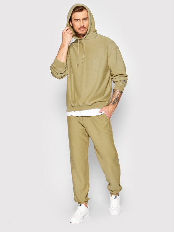 Champion Champion Bluza Acid Wash Minimal 217240 Beżowy Custom Fit