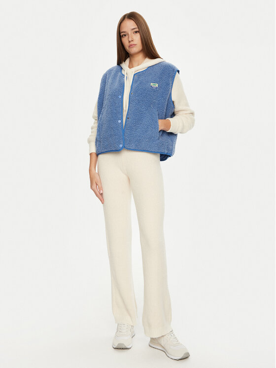 American Vintage American Vintage Πλεκτό παντελόνι Blimy BLI05AH24 Εκρού Straight Fit