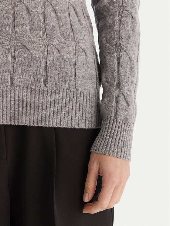 Tommy Hilfiger Tommy Hilfiger Пуловер WW0WW43586 Сив Regular Fit