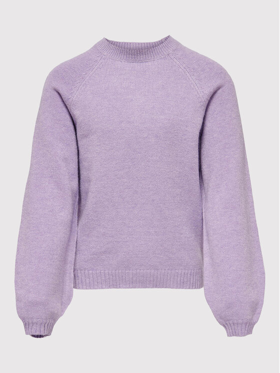 Kids ONLY Kids ONLY Sweter Lesley 15246166 Fioletowy Regular Fit