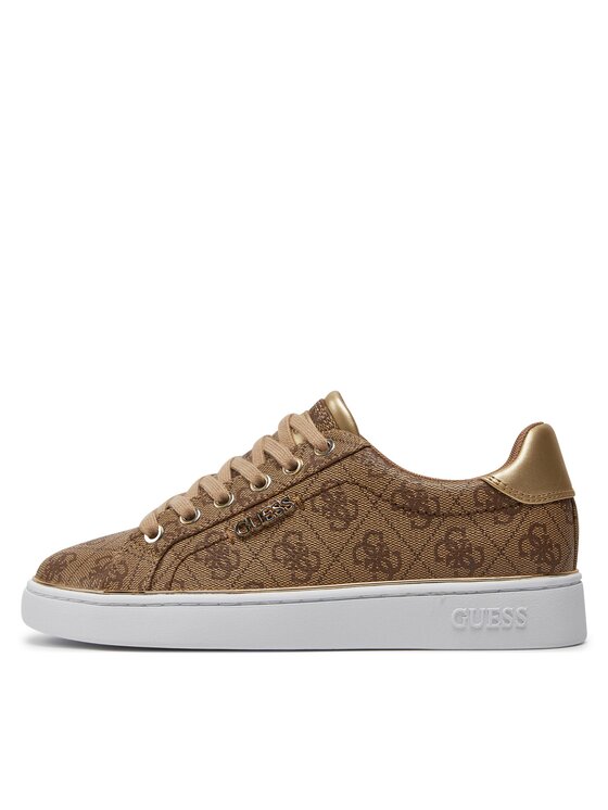 Guess Guess Sneakersy Beckie FL7BKI FAL12 Hnedá