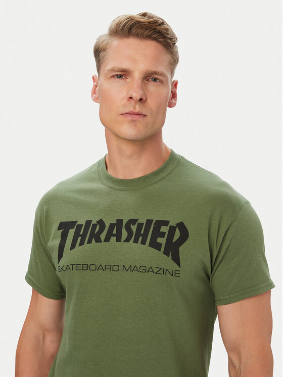 Thrasher Thrasher T-Shirt Skatemag Grün Regular Fit