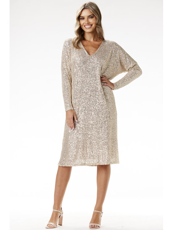 Awama Awama Abito da sera A690 Beige Basic Fit
