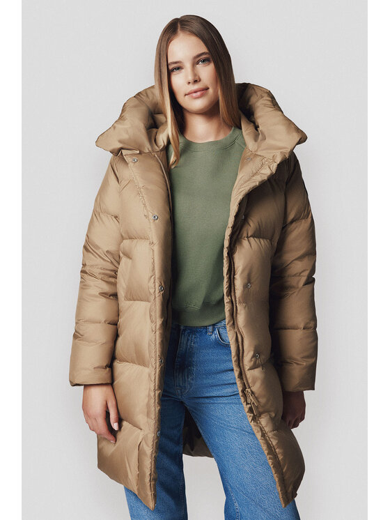 Lancerto Lancerto Kurtka puchowa Brielle KU135224000006 Brązowy Regular Fit