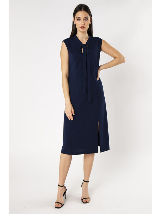 QUIOSQUE QUIOSQUE Každodenní šaty DROGA DRESS Tmavomodrá Regular Fit