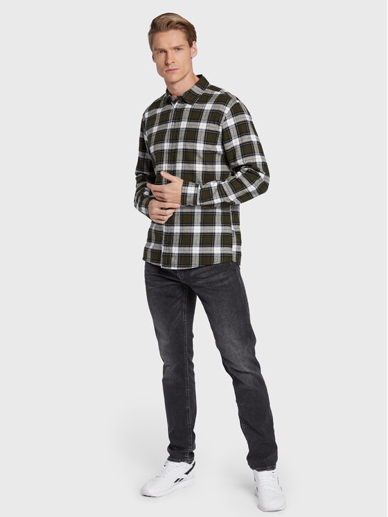 Blend Blend Košeľa 20714601 Zelená Regular Fit