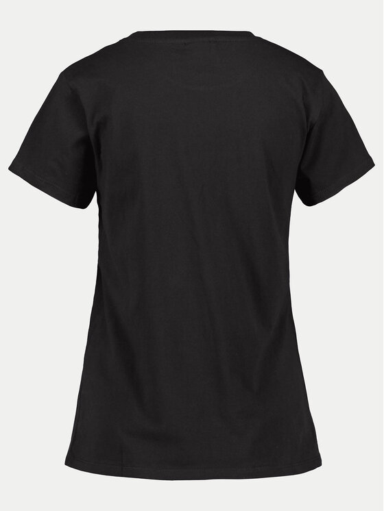 Didriksons Didriksons T-Shirt Ingarö 505542 Czarny Regular Fit