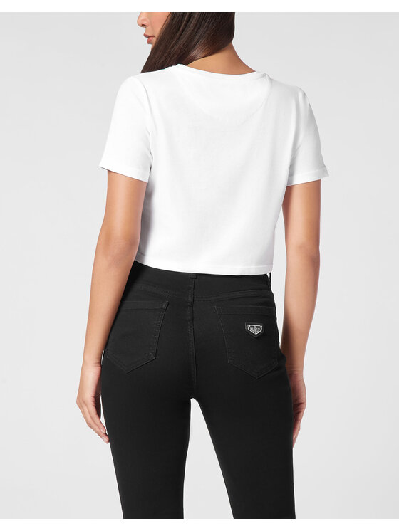PHILIPP PLEIN PHILIPP PLEIN T-Shirt 11623 Bílá Regular Fit