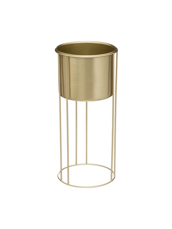 MIAhome MIAhome Kwietnik 2 szt. metalowy, złoty Artif 58/42 cm Złoty