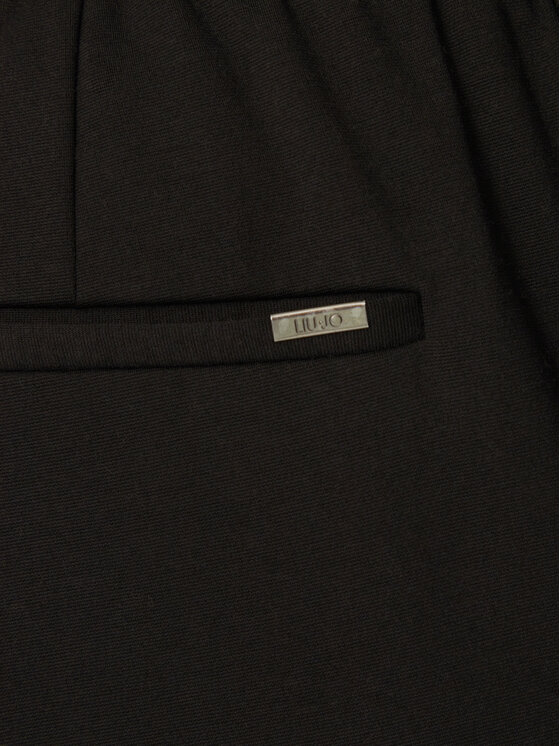 Liu Jo Liu Jo Bavlnené nohavice QA5080 J4776 Čierna Regular Fit