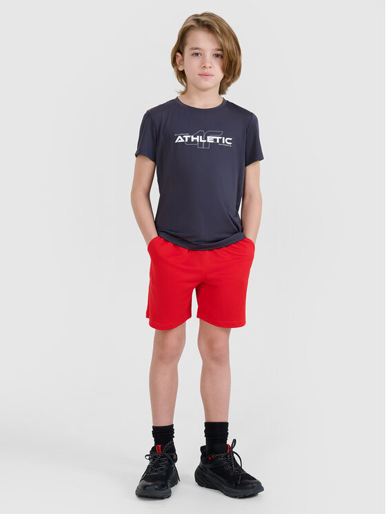 4F 4F Szorty sportowe 4FJWSS25TFSHM0859-62S Czerwony Regular Fit