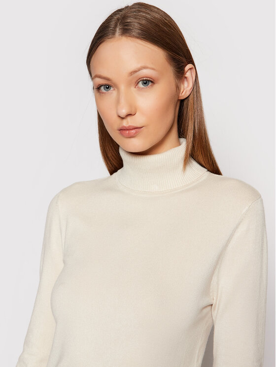 Vero Moda Vero Moda Rollkragenpullover Glory 10231630 Écru Slim Fit