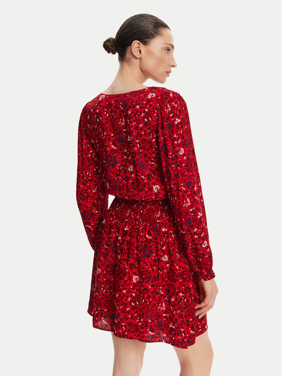 Pepe Jeans Pepe Jeans Každodenné šaty Cecile PL953669 Červená Regular Fit