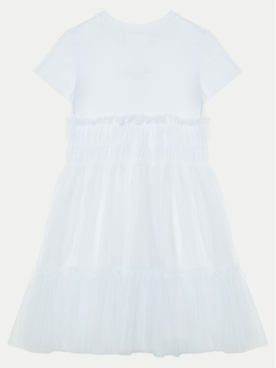 Guess Guess Rochie elegantă J5RK18 K6YW0 Alb Regular Fit