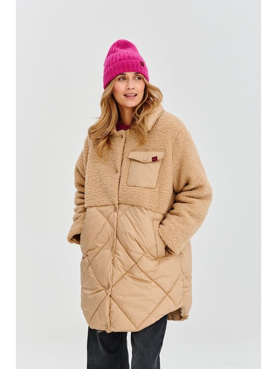 NAOKO NAOKO Zimní bunda Cozy Horizon Béžová Regular Fit