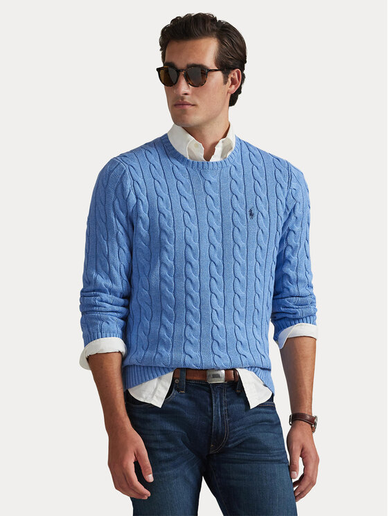 Polo Ralph Lauren Polo Ralph Lauren Pulover 710775885006 Albastru Regular Fit