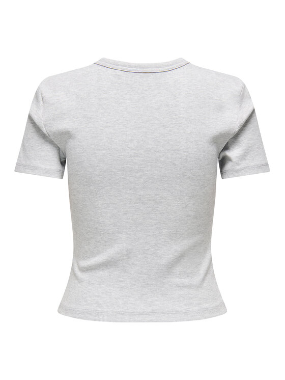ONLY ONLY Póló Val 15339774 Szürke Slim Fit