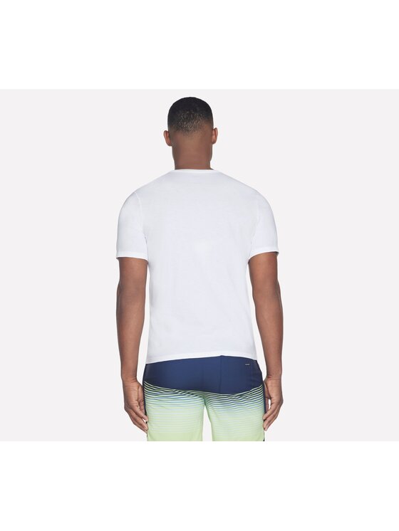 Skechers Skechers T-Shirt TS26-WHT Biały Regular Fit