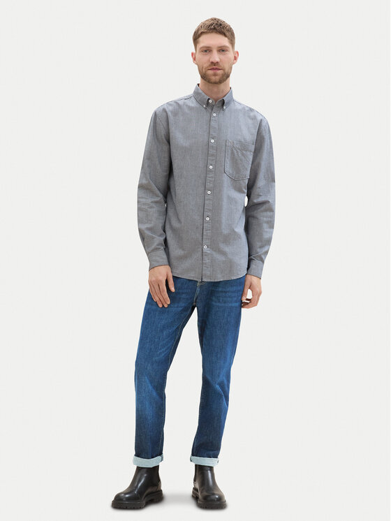 Tom Tailor Tom Tailor Cămașă 1042640 Gri Regular Fit
