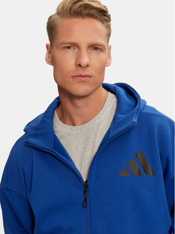 adidas adidas Majica dugih rukava Z.N.E. JF6388 Plava Regular Fit