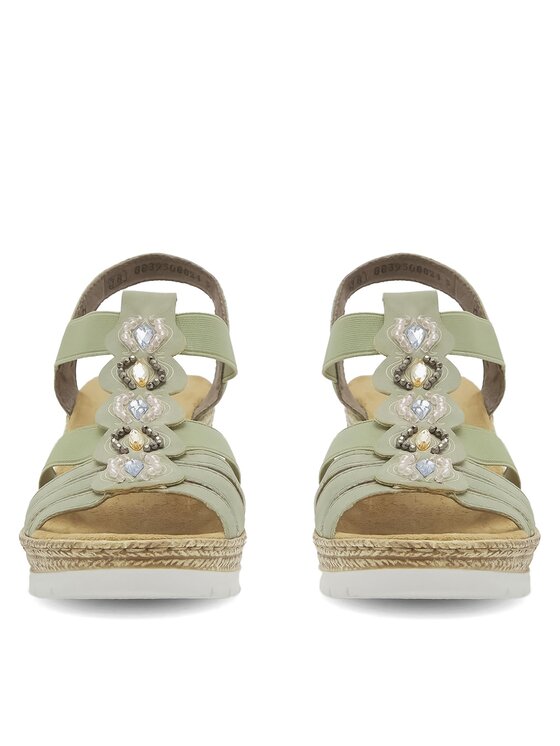 Rieker Rieker Sandalen 619B2-52 Grün