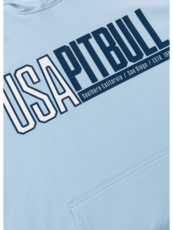 PITBULL PITBULL Bluza USA Błękitny Regular Fit
