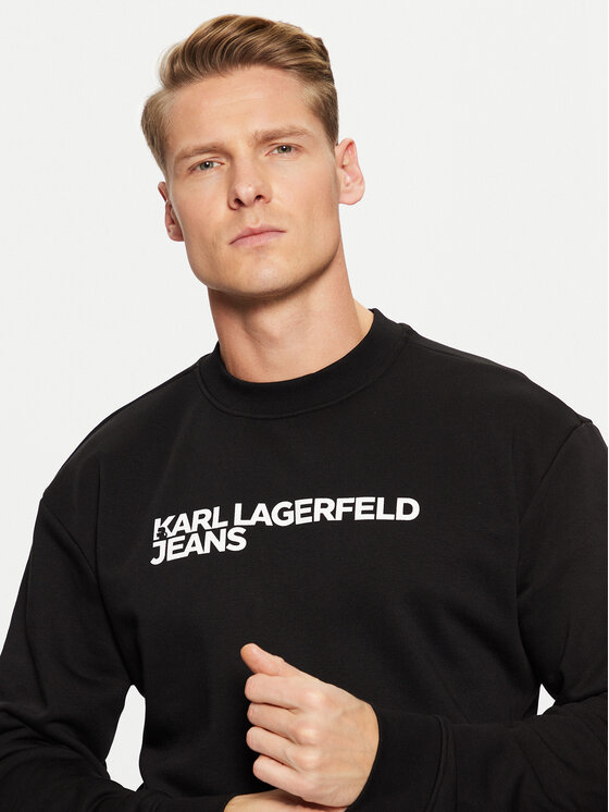 Karl Lagerfeld Jeans Karl Lagerfeld Jeans Μπλούζα A1M20001 Μαύρο Regular Fit