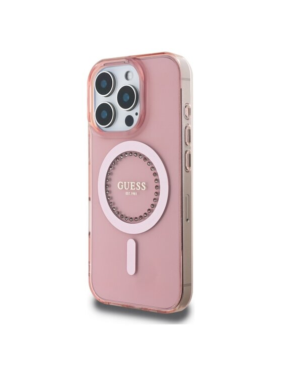 Guess Guess Etui na telefon Apple iPhone 16 Pro Różowy