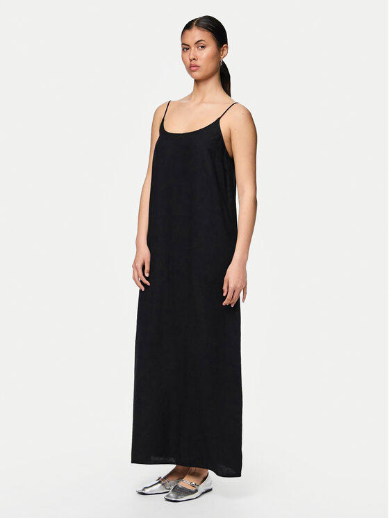 Pieces Pieces Sukienka letnia Pia 17151884 Czarny Loose Fit