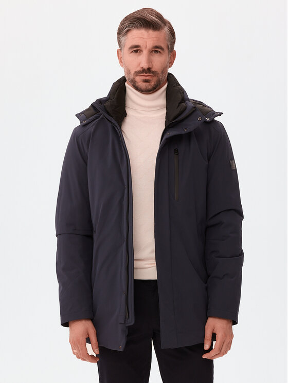 Evenemen Evenemen Kurtka zimowa SVEN NAVY Granatowy Slim Fit
