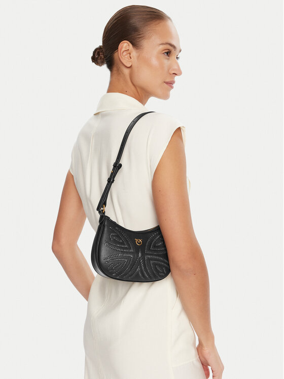 PINKO PINKO Τσάντα Half Moon Baby PE 25 PLTT 103538 A2C3 Μαύρο