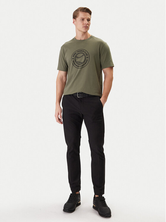 BOSS BOSS Póló Ts_Join Logo 50553648 Khaki Regular Fit