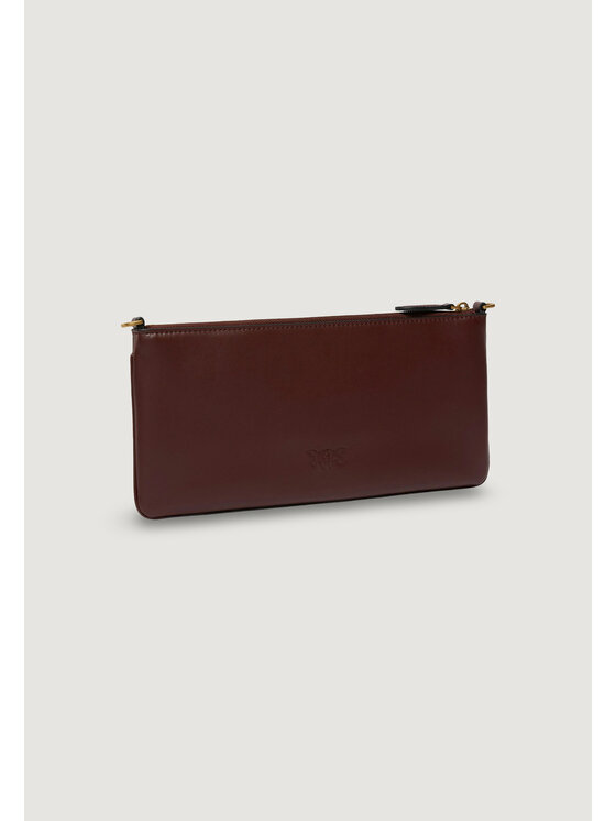 PINKO PINKO Τσάντα NEW HORIZONTAL FLAT VITELLO SE Μπορντό