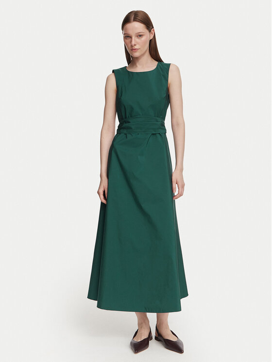 Weekend Max Mara Коктейлна рокля Gentile 2625226091 Тъмнозелен Regular Fit