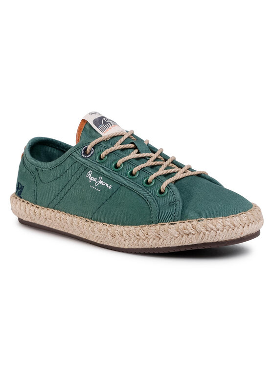 Pepe Jeans Espadrillas Tourist Island Boys PBS10092 Verde • Modivo.it