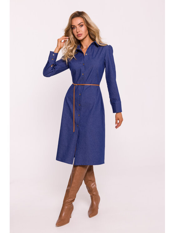 Made of Emotion Made of Emotion Vestito da giorno M804 Blu Active Fit