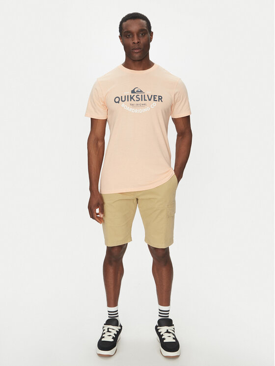Quiksilver Quiksilver Majica EQYZT08064 Oranžna Regular Fit
