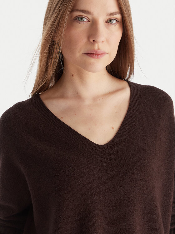 Kontatto Kontatto Pullover 3M0842C Dunkelrot Relaxed Fit