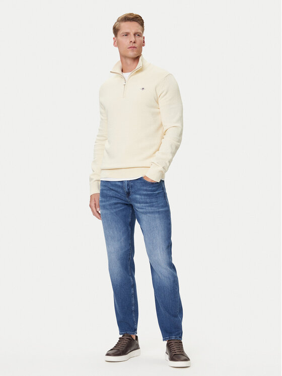 Gant Gant Džemperis 8030256 Écru Regular Fit