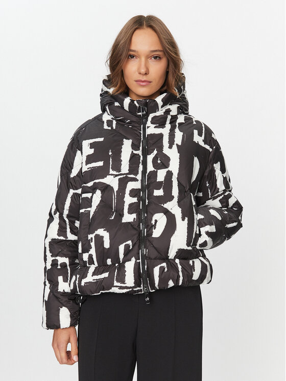 Deha Deha Пуховик D93840 Чорний Regular Fit