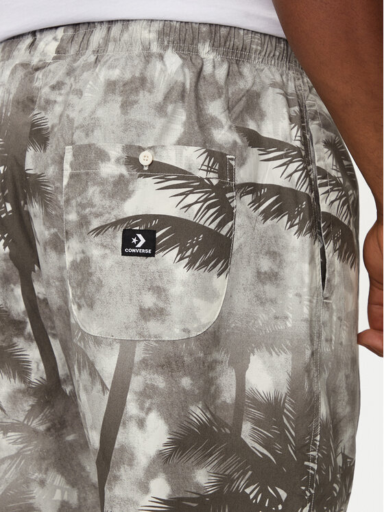 Converse Converse Športové kraťasy M Aop Resort Short 10026436-A01 Čierna Regular Fit