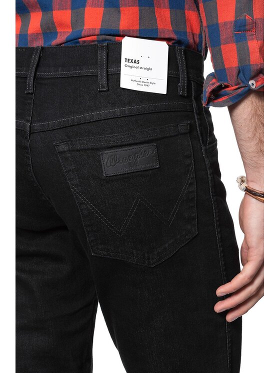 Wrangler Wrangler Pantaloni di tessuto TEXAS Nero Straight Fit