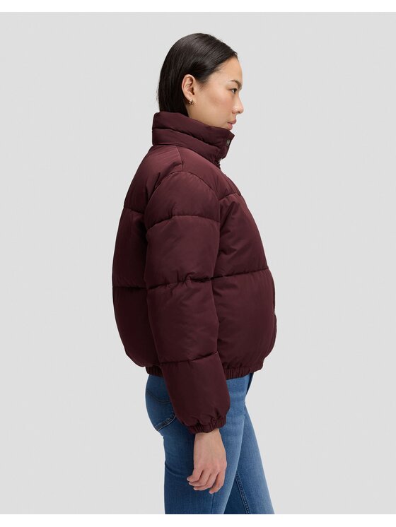 Lee Lee Kurtka puchowa SHORT PUFFER JACKET Czerwony Relaxed Fit