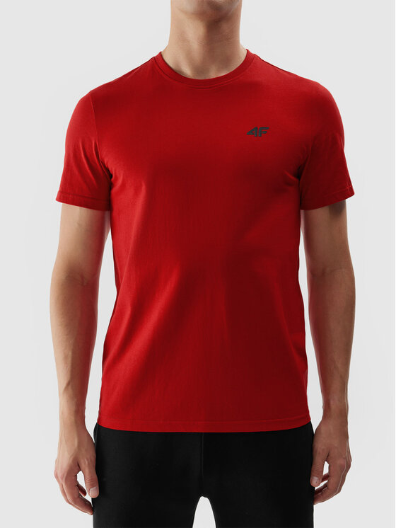 4F 4F T-shirt 4FWSS24TTSHM1154 Bordeaux Regular Fit
